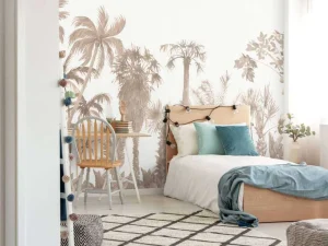 New Jungle thema in taupe Kinderkamer