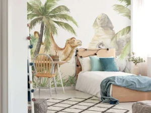 Sale Kameel en Alpaca in de woestijn Kinderkamer