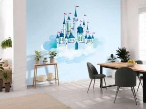 Discount Kasteel in de wolken fotobehang Kinderkamer | Babykamer