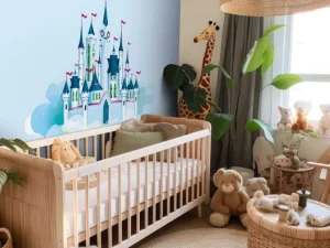 Discount Kasteel in de wolken fotobehang Kinderkamer | Babykamer