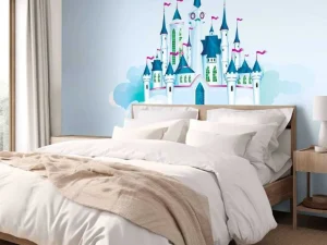 Discount Kasteel in de wolken fotobehang Kinderkamer | Babykamer