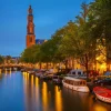 Discount Kerk op de Prinsengracht in Amsterdam fotobehang Steden | Architectuur
