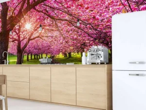 Fashion Kersenbloesem bomen fotobehang Bloemen
