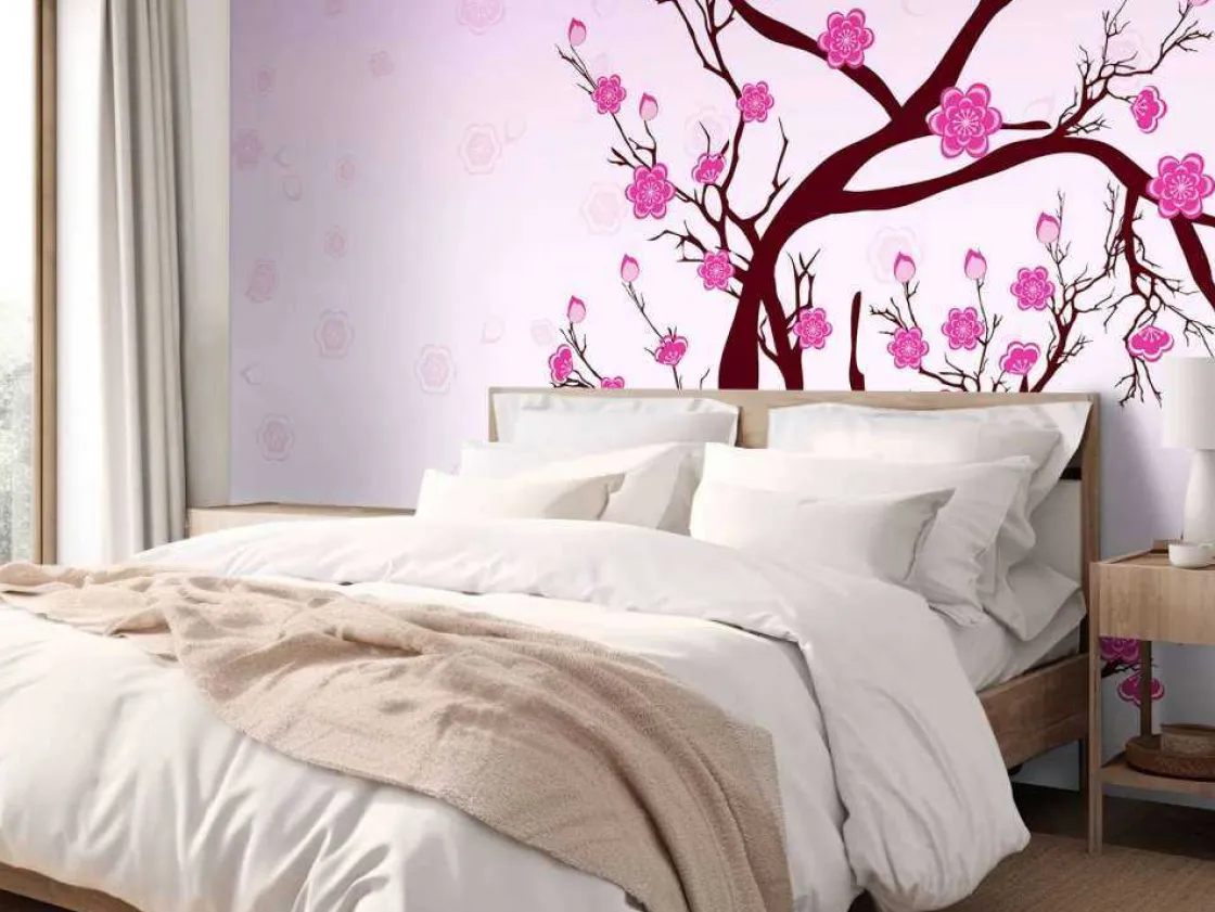 kersenbloesem_design_foto_1.webp Hot Kersenbloesem design fotobehang Kinderkamer | Bloemen