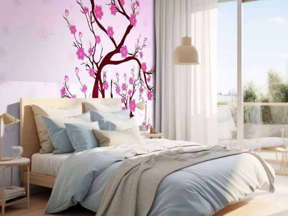 kersenbloesem_design_foto_9.webp Hot Kersenbloesem design fotobehang Kinderkamer | Bloemen