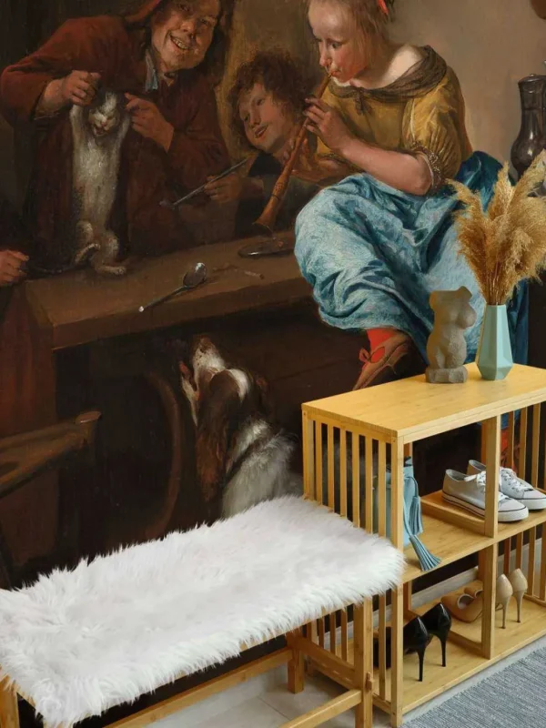 Clearance Kinderen leren een poes dansen fotobehang Kunst & Design