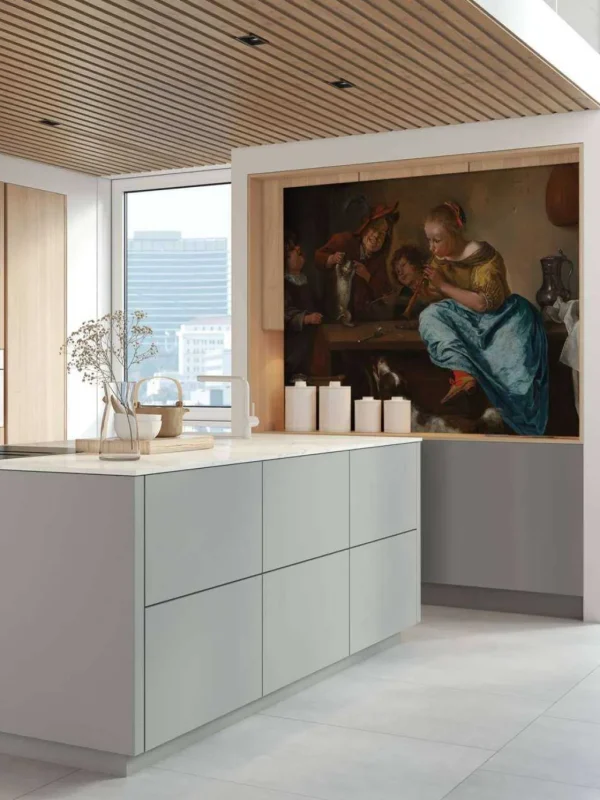 Clearance Kinderen leren een poes dansen fotobehang Kunst & Design
