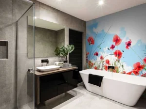 Fashion Klaprozen in het voorjaar fotobehang Bloemen