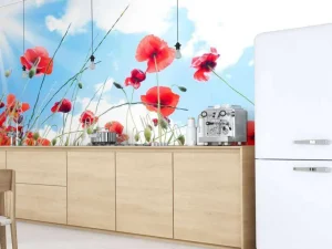 Fashion Klaprozen in het voorjaar fotobehang Bloemen