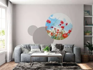 Fashion Klaprozen in het voorjaar fotobehang Bloemen