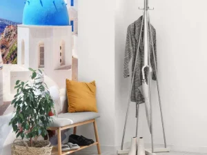 Fashion Klein kerkje op Santorini fotobehang Architectuur