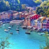 Fashion Kleine haven in Italië fotobehang Architectuur