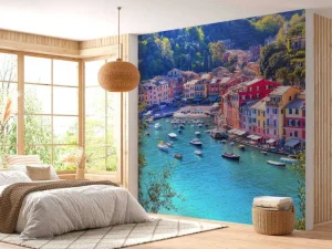 Fashion Kleine haven in Italië fotobehang Architectuur