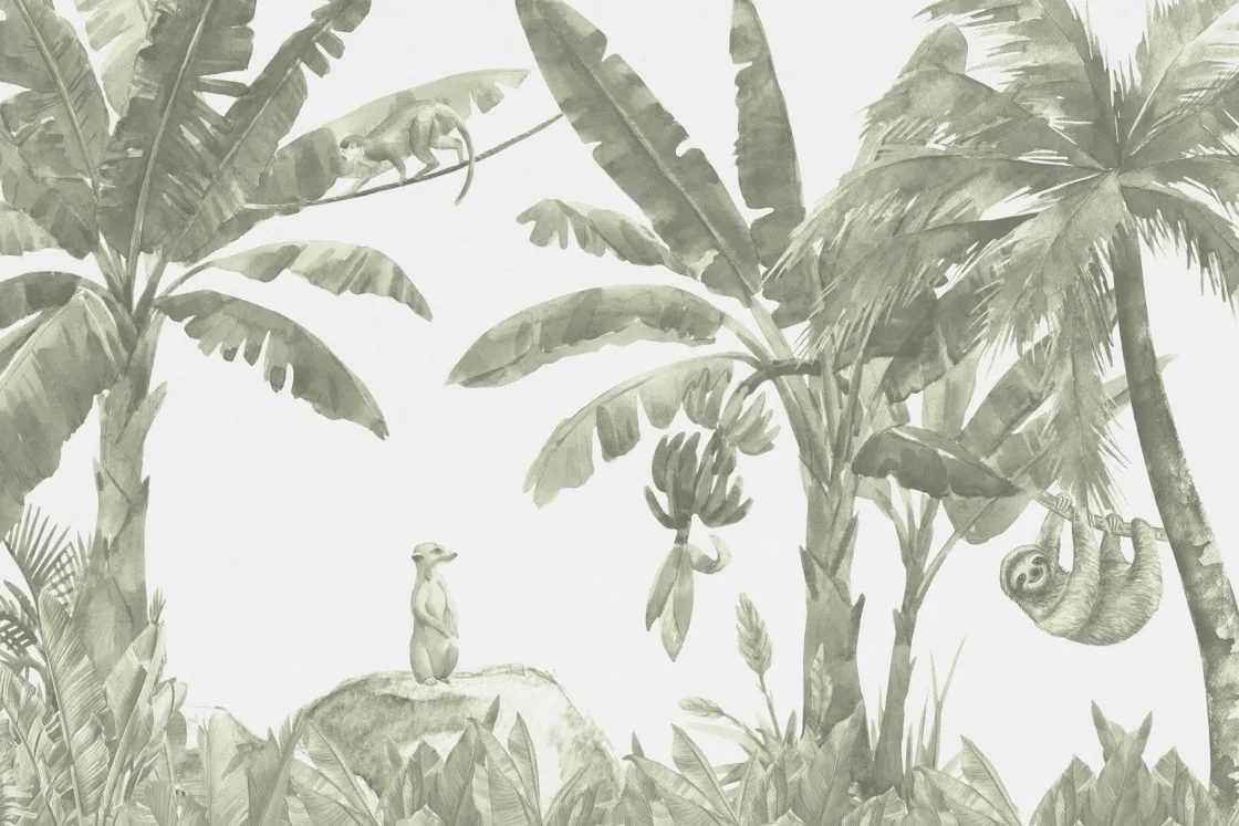 kleine_jungle_dieren_in_g_0.webp Best Kleine jungle dieren in groen Kinderkamer | Dieren