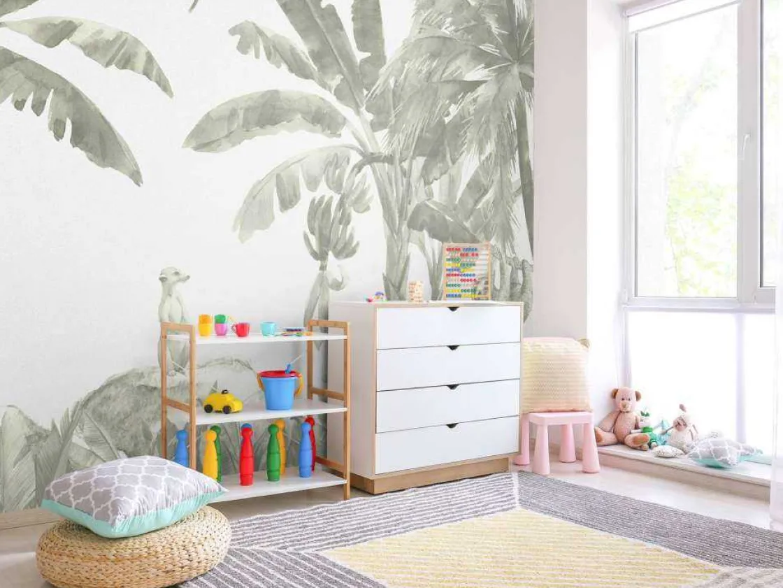 kleine_jungle_dieren_in_g_2.webp Best Kleine jungle dieren in groen Kinderkamer | Dieren