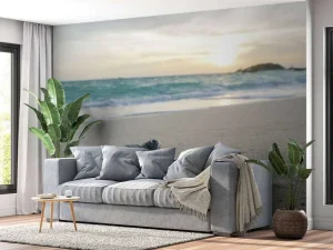 Sale Kleine schildpad op het strand fotobehang Tienerkamer | Kinderkamer
