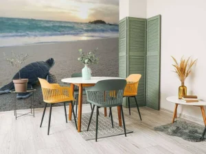 Sale Kleine schildpad op het strand fotobehang Tienerkamer | Kinderkamer