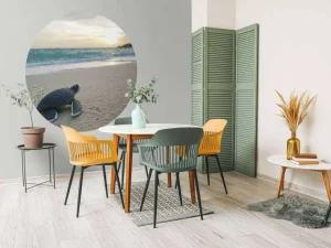 Sale Kleine schildpad op het strand fotobehang Tienerkamer | Kinderkamer