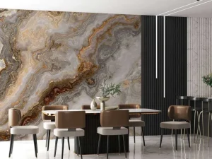 Sale Kleurrijk marmer fotobehang Hobbykamer | Gang