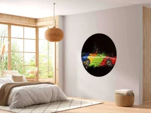 Hot Kleurrijke auto design fotobehang Kinderkamer | Transport