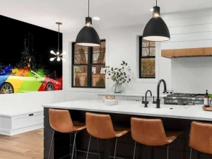 Hot Kleurrijke auto design fotobehang Kinderkamer | Transport