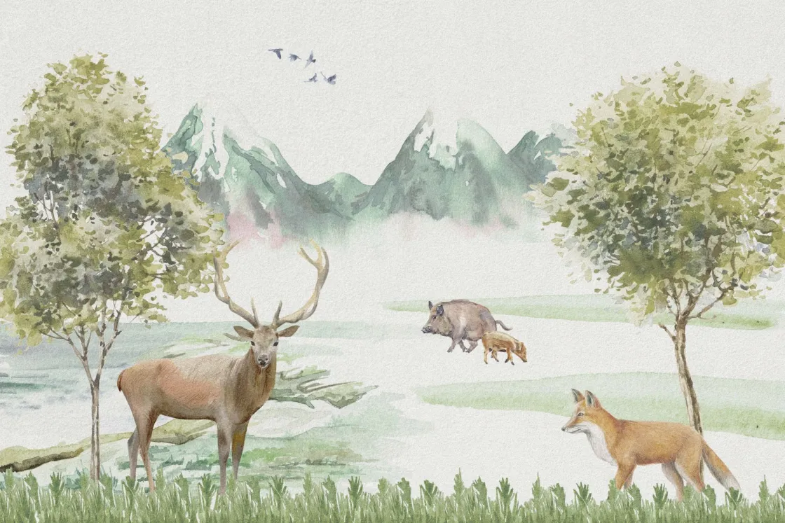 kleurrijke_bosdieren_0.webp Online Kleurrijke bosdieren Dieren