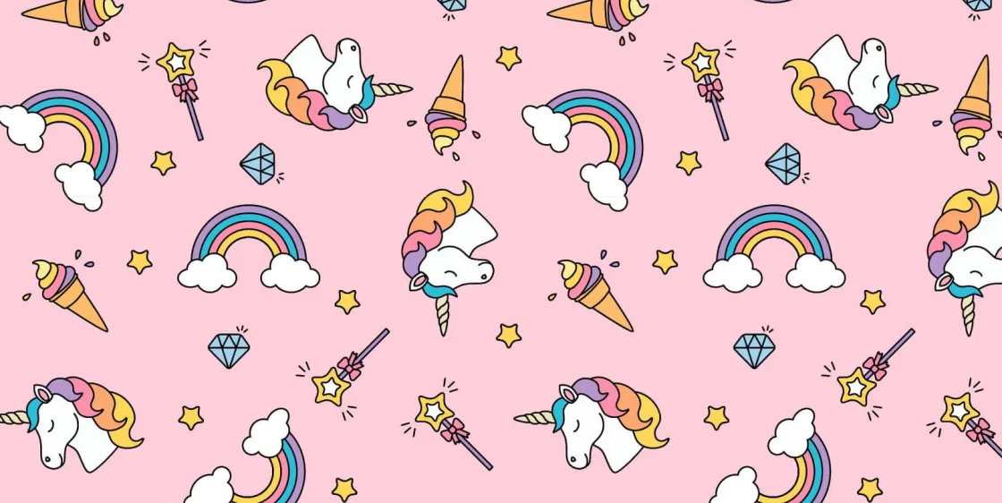 kleurrijke_eenhoorn_patro_0.webp Fashion Kleurrijke eenhoorn patroon Kinderkamer | Dieren
