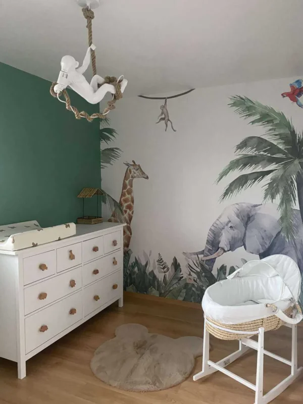 Discount Kleurrijke jungle dieren Kinderkamer