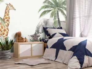 Discount Kleurrijke jungle dieren Kinderkamer