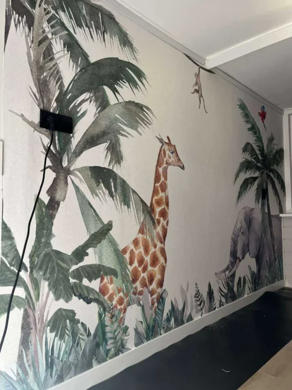 Discount Kleurrijke jungle dieren Kinderkamer
