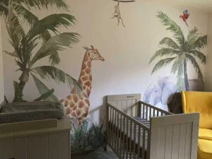 Discount Kleurrijke jungle dieren Kinderkamer