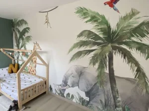 Discount Kleurrijke jungle dieren Kinderkamer