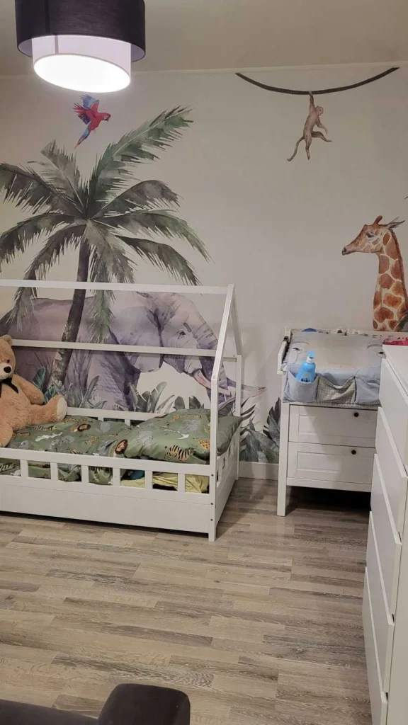 Discount Kleurrijke jungle dieren Kinderkamer