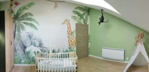 Discount Kleurrijke jungle dieren Kinderkamer