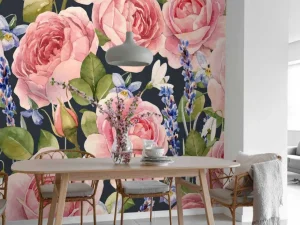 Fashion Kleurrijke rozen design fotobehang Tienerkamer | Bloemen