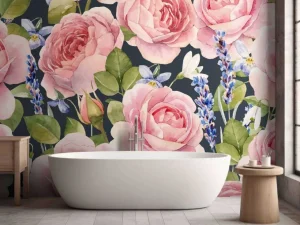 Fashion Kleurrijke rozen design fotobehang Tienerkamer | Bloemen