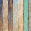 Sale Kleurrijke verticale planken fotobehang Oppervlakten