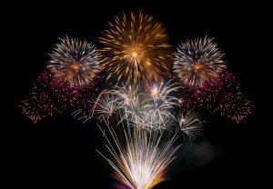 Best Kleurrijke vuurwerk design fotobehang Tienerkamer