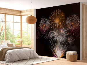 Best Kleurrijke vuurwerk design fotobehang Tienerkamer
