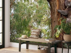 Fashion Koala klimt in een boom fotobehang Dieren | Bloemen