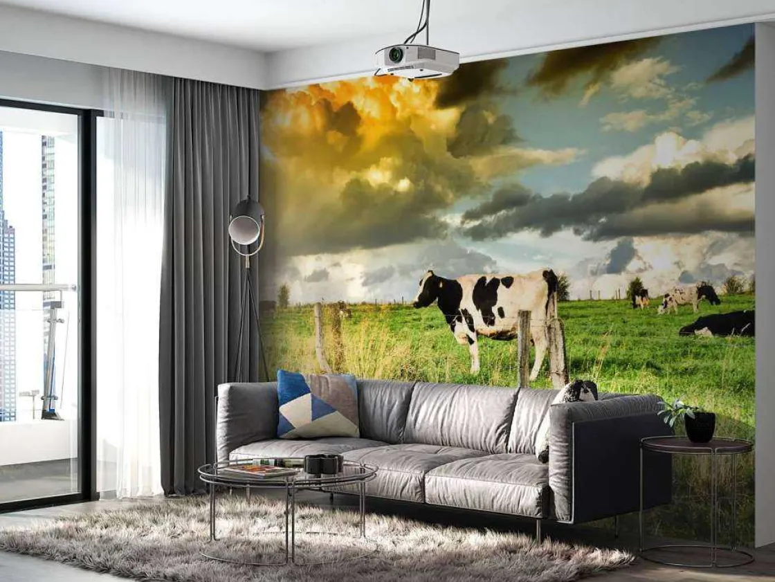 koe_tijdens_zonsondergang_10.webp Discount Koe tijdens zonsondergang fotobehang Steden | Architectuur