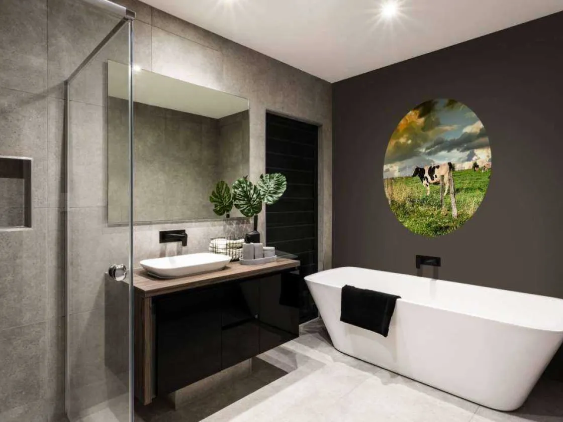 koe_tijdens_zonsondergang_5.webp Discount Koe tijdens zonsondergang fotobehang Steden | Architectuur