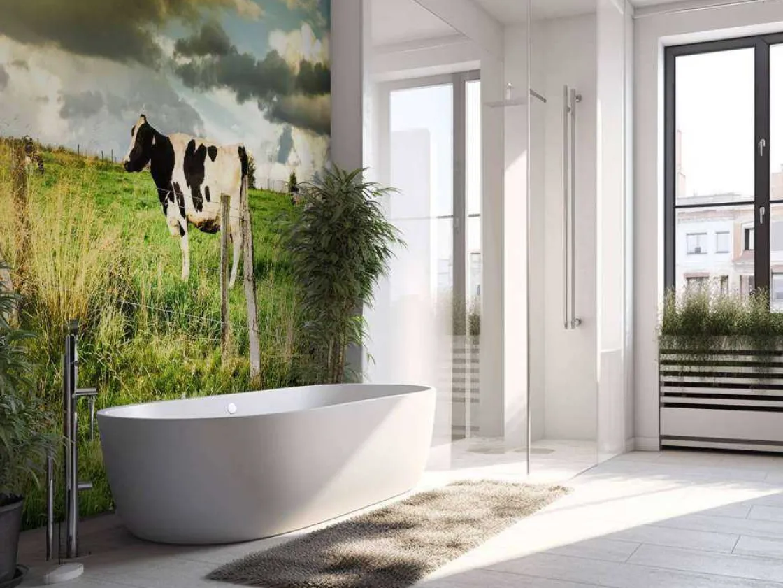koe_tijdens_zonsondergang_7.webp Discount Koe tijdens zonsondergang fotobehang Steden | Architectuur