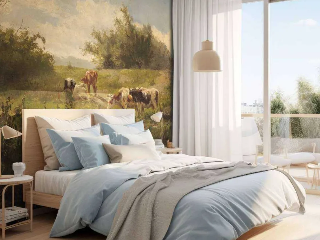 koeien_bij_een_plas_fotob_2.webp Sale Koeien bij een plas fotobehang Steden | Architectuur