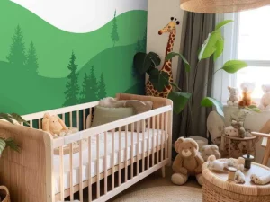 Hot Landscape Groen Kinderkamer