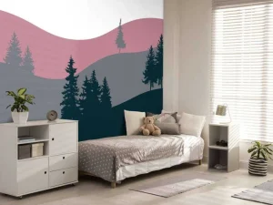 Sale Landscape Roze Kinderkamer