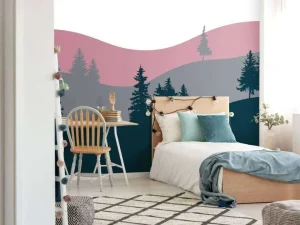 Sale Landscape Roze Kinderkamer
