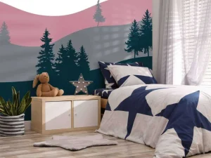 Sale Landscape Roze Kinderkamer