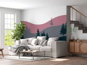 Sale Landscape Roze Kinderkamer