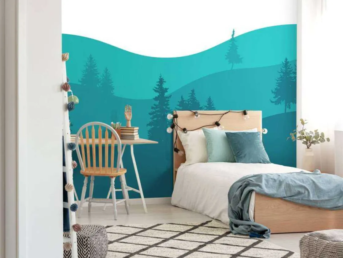 landscape_turquoise_1.webp Hot Landscape Turquoise Kinderkamer